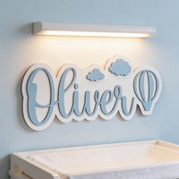 Personalized Custom Wooden Name Plaques | Irregular Shape, Contemporary Style, Wall Hanging, Suitable for Indoor and Outdoor