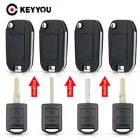 KEYYOU 1PCS NEW For Opel Vauxhall Corsa C Combo TIGRA B MERIVA A2001-2004 Folding Remote Car Key Fob Case Shell Case