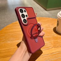 Modische 360-Grad-Kühlung ° Drehbarer Ständer Magnetische Handyhülle für Samsung Galaxy S26 S25 S24 Ultra 5G für Magsafe Stoßfeste Hülle