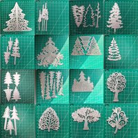 Hot Sale Clearance Christmas Tree Scrapbooking Embossed Greeting Card Making Carbon Steel Mold Crafts Cutting Dies New Arrival