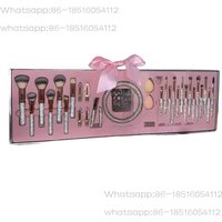Makeup Brush Set, Complete Storage Box, Diamond Studded Headband, Beautiful Eyelash Clip Tool Set, Bucket