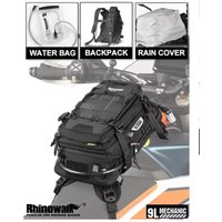 Rhinowalk Universal Motorcycle 9L Tank Bag Versatile Backpack With 1.5L Water Bag MOLLE System Multi-compartment Universal