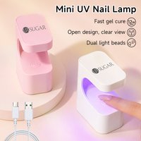 UR SUGAR Mini UV Nail Lamp with USB Cable 6 Beads UV LED Gel Nail Polish Curing Fast Dry Portable Manicure Tool