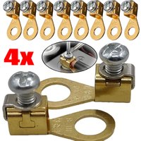 4/2/1pcs Car Battery Terminal Collet Replacement Parts Car Battery Terminal Blocks Solid Copper Wire Crimping Pliers Connectors