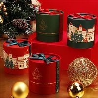 Christmas Candy Box Christmas Eve Apples Mousse Cake Dessert Hug Bucket Gift Packing Box Festival Party Decoration Products