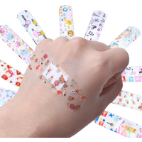 100pcs/set Cartoon Animal Band Aid Kawaii Wound Dressing Plaster for Children Adhesive Bandages Strips First Aid Emergency Patch