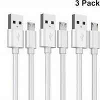 1M/3FT USB A to Micro Charging Cable--3 Pack