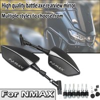 8/10mm Universal Adjustabale Rearview Rear View Mirrors Side Mirror For NMAX155 NMAX 125 N-MAX 150 2015-2025