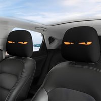 2pcs Evil Eye Print Car Headrest Covers, Washable & Easy to Clean, Secure Fit, Simple Installation,