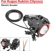 LED Spotlight Laser U7 Highlight For Citycoco Kugoo Kukirin Electric Scooter Flashing Angel Demon Eyes Headlight Horn Part