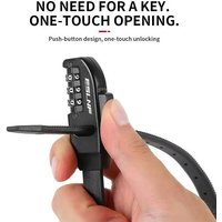 ESLNF Cable Lock Password Portable Zip-Tie Anti-Theft - For 4-Digit Multi-Purpose Motorcycle Helmet, Mountain Bike Security