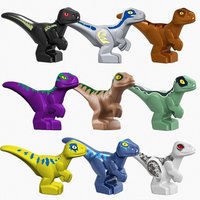 Baby Dinosaur World Chase Tyrannosaurus Rex Triceratops Stegosaurus Park Action Figure Prehistoric Monsters Building Blocks Toy