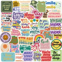 50/100PCS Positive Affirmation Stickers Skateboard Graffiti Decals Luggage Suitcase Bike Gift Phone Bike Colorful Sticker