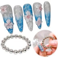 20/40Pcs Nail Art Magnetic Beads Spherical Cat Eye Magnets for Use with Cat Eye Gel Nail Polish Suitable for Magnetic Nail Tools