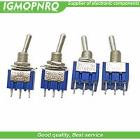 50PCS MTS-102 MTS-103 MTS-202 MTS-203 6A 125V Mini 3/6PIN ON-OFF/ON-OFF-ON Toggle Switches For Switching Lights Motors IGMOPNRQ