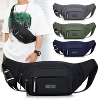Fashion Large-capacity Men Waist Bag Casual Nylon Anti-theft Chest Bag Outdoor Travel Waterproof Sports Mobile Phone Bag