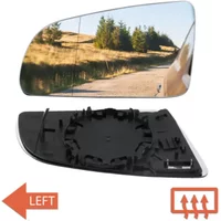 Left Side Rearview Wing Door Mirror Glass Convex Heated For Audi A3 8P 03-08 A4 B6 B7 2001-2008 A6L C6 4F 05-08