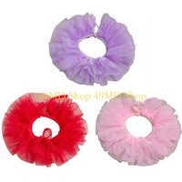 49MD Girls Retro Clown Choker Necklace Ruffle Faux Collar for Cosplay and Fancy Dress
