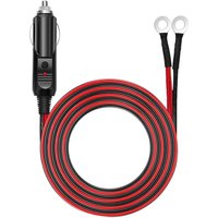 Male Cigarette Lighter to O Ring Terminal Harness Extension Cable Cord 14AWG Wire for Car Inverter Air Pump Sprayer Compressor