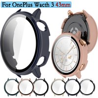 Case For OnePlus Wacth 3 43mm / OPPO Watch X2 mini Hard PC Shell With Tempered Glass Film Protective Watch Cover Protection