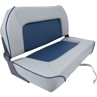 Boat Bench Seat,Low Back Double Folding Boat Seat,Seat for Bass Jon Fishing Boat Anti-corrosion Leather Boat Seat