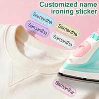 Labels for Ironing-for Cotton-Personalized for School,Sport,Club,Retirement Home,for Clothes,DIY Accessories,Machine Washable