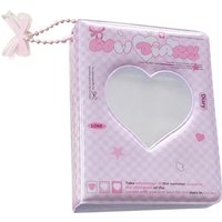 Kpop Photocard Holder Book 40 Pockets Love Heart Hollow Photo Card Holder Trendy Waterproof Photo Album For Collecting Idol