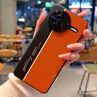For For POCO F7 Ultra F7 Pro Redmi K80 Pro K80 Case Luxury Leather Texture Fluorescence Color Blocking Shockproof Bumper Cover