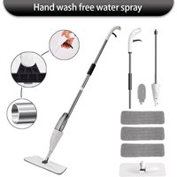 Spray Mop with Refillable Bottle 360° Rotation Reusable Ultra-Absorbent Pad Flat Mops for Hardwood Laminated Home Floor Cleaning