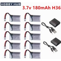 For JJRC H36 3.7v 180mah Lipo Battery For E010 E010C E011 E013 RC Quadcopter parts 651723 3.7v Battery for RC Helicopter Toys