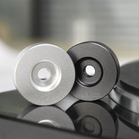 Hot Sale 45 RPM Turntable Adapter Aluminum Silver Black 7 inch EP Record Turntable Phonograph Vinyl Technics Center Adapter