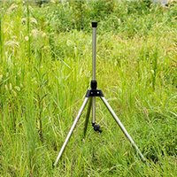 Useful New 1 Set 360 Rotary Irrigation Tripod Lawn Garden Sprinkler Telescopic Support Sprinkler Head On Tripod Stainless Steel