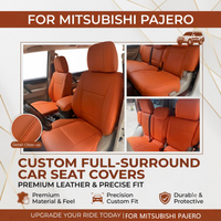 Custom Fit for Mitsubishi Pajero 2008 2009 2010 2011 2012 Truck Car Seat Covers 5 Seats Full Set Premium Synthetic Leather image 4
