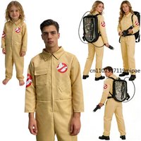 Men Kids Ghost busters Cosplay Costume Proton Pack Accessory Ghostbusters Boys Adult Women Jumpsuit Halloween Outfits Bodysuit