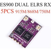 5PCS ES900 DUAL RX ELRS Diversity Receiver 915MHz / 868MHz /750MHz Built-in TCXO for RC Airplane FPV Long Range Drone
