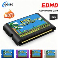 MD V3 Pro Flash Game Card for Mega Drive 3000 in 1 Retro Game Cartridge, Region Free, Support TF Card Expansion For Sega Genesis