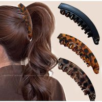 Women Banana Hair Clip Fish Shaped Hairpin For Girls Amber Hair Accessories Hairgrips Twist Clamp Ponytail Barrettes Headwear