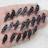 20pcs Gothic Moon Skull Enamel Jewelry DIY Earrings, Necklaces, Bracelets, Keychains, Pendants Accessories