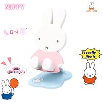 Kawaii Miffy Telescopic Folding Mobile Phone Desktop Stand Cute Cartoon Computer Tablet Stand Ornament Decorative Girl Toy Gift
