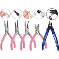 170 Electronic Diagonal Pliers Kit Carbon Steel Pliers Side Cutting Nippers Wire Cutter Handmade DIY Jewelry Pliers Hand Tools