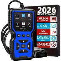 2026 V519 Professional OBD2 Scanner - USB-powered, real-time data diagnostic tool for checking engine lights in most cars