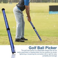High-quality Golf Ball Retriever Aluminium Alloy Golf Ball Retriever Shag Tube with Detachable Collector for 21 Balls Premium