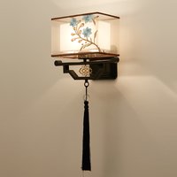 New Chinese Wall Lamp Modern Simple Bedside Lamp Living Room Bedroom Study Aisle Lamp Retro Home Chinese Style Lamp