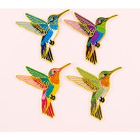 Cute Bird Iron On Patch Clothes Patch For Clothing Hummingbird Embroidered Patch Garment Apparel Accessories Sewing Stickers