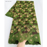Highest End Tulle Lace Lurex Embroidery Stoned African French Wedding Mesh Fabric Modern Traditional inspired Celebrants Cloth