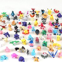 144PCS Pokemon Figure Toys, Blind Box Anime Pikachu Action Figure Model, Ornament Decoration, Collectible Toys, Christmas Gifts