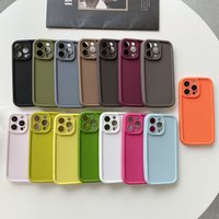 Oil Injection Solid Color Shockproof Soft TPU Case for iPhone 11 12 13 14 15 Pro Max Accurate Camera Hole Protect Simple Cover