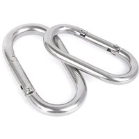 304 Stainless Steel Oval Carabiner , O Ring Spring Clip , Trigger Snap O Ring Hooks Clip for Keychain, Bag Strap, Outdoor Gear