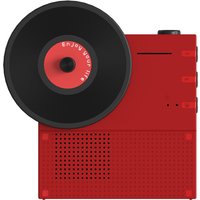 Vintage Record Player Bluetooth Speaker Retro Vinyl Shape Usb Rechargeable Wireless Audio For Home Decor Birthday Gift For Him H