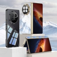 Magnetic Phone Hinge Case For Honor Magic V6 Only Back All-included Plating Edge Ultra-thin Soft Cover For Honor Magic V6 Case